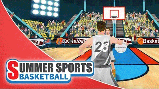 Summer Sports: Basketball Banner
